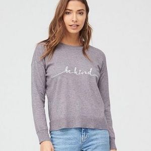 ASOS Oasis Grey Be Kind Crew Neck Sweater